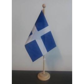 Wooden stand for table flags