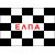 Car racing flag with your acronym