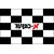 Car racing flag with your acronym