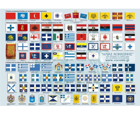 Map of historical flags
