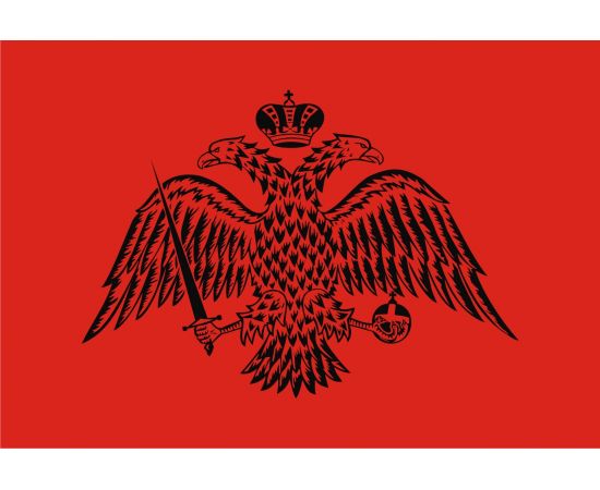 Βυζαντινη σημαία με μαυρο αετο